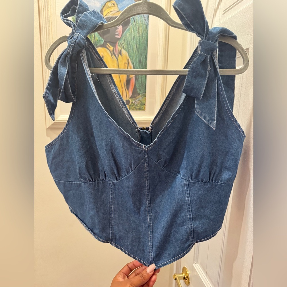 Denim top